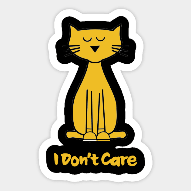 mood Dont Care Sticker by aymano